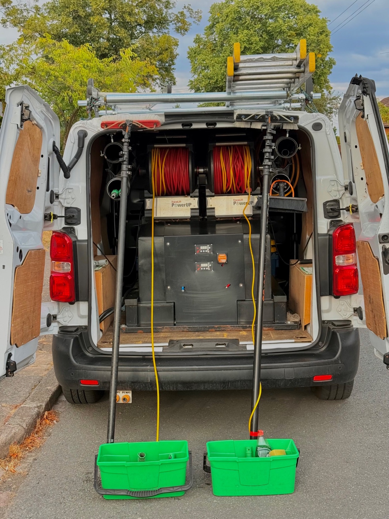 J Bullivant professional cleaning van and equipment